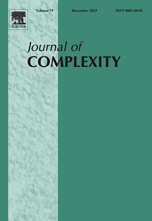 Go to journal home page - Journal of Complexity